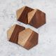 Handmade Wooden Coasters for Home Decor - Pack of 4